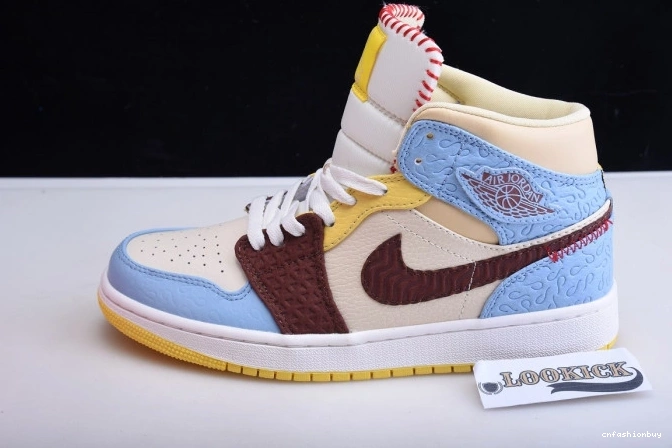 Chateau 1 Jordan Fearless Mid x Maison CU2803-200 Rouge SE Air 0803